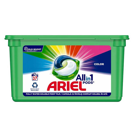 Detergent Detergent Ariel All in One PODS Color Cold Boost 37 spalari