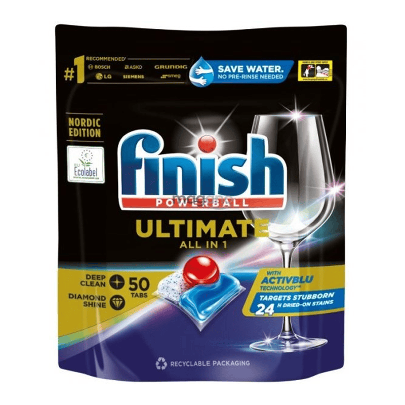 Detergent Detergent Finish caps.Masina Vase All in1Ultimate 50buc