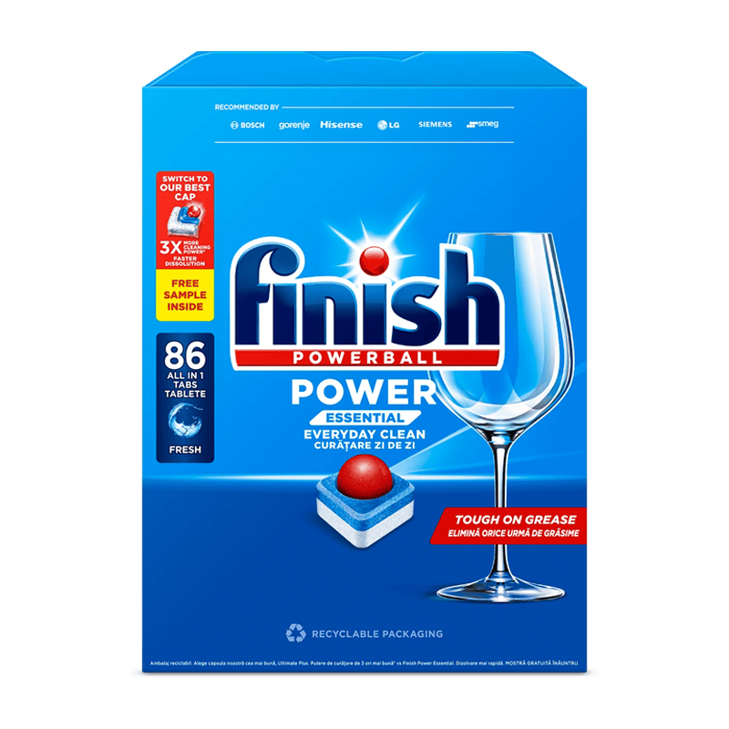 Detergent Detergent Finish Tablete X86 Power Essential