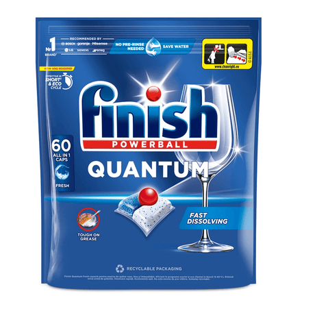 Detergent Detergent Finish Caps.Quantum Vase Allin1 Fresh 60buc