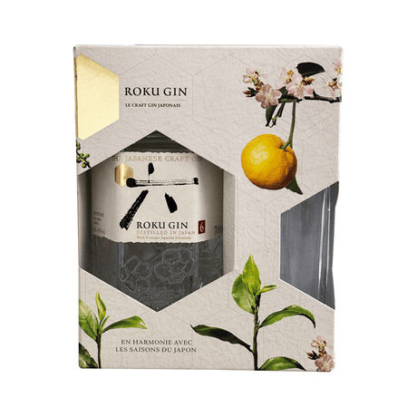 Beverages Gin Suntory Roku 43% 0.7L + Pahar