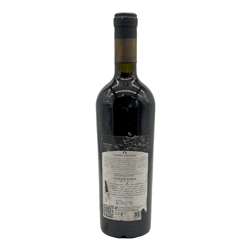 Beverages Vin Rosu Crama Ceptura Magnus Feteasca Neagra Sec 0.75L ETICHETĂ ZGÂRIATĂ