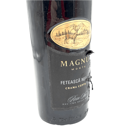 Beverages Vin Rosu Crama Ceptura Magnus Feteasca Neagra Sec 0.75L ETICHETĂ ZGÂRIATĂ