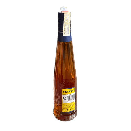 Beverages Brandy Metaxa 5* 38% 0.5L ETICHETĂ ZGÂRIATĂ