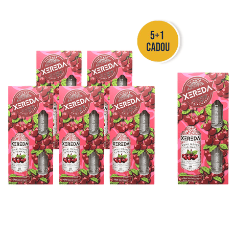 Beverages 5x Lichior XEREDA 25% Csiki Meggy-Visinata 0.7L+2 Pahar + 1 CADOU
