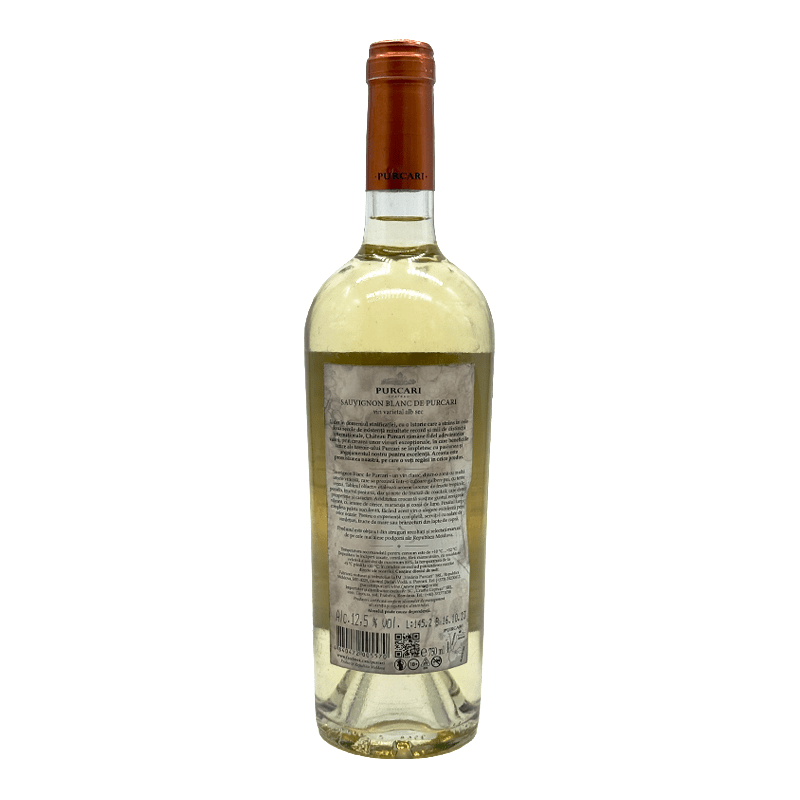 Beverages Vin Alb Purcari Sauvignon Blanc Sec 0.75L ETICHETĂ ZGÂRIATĂ