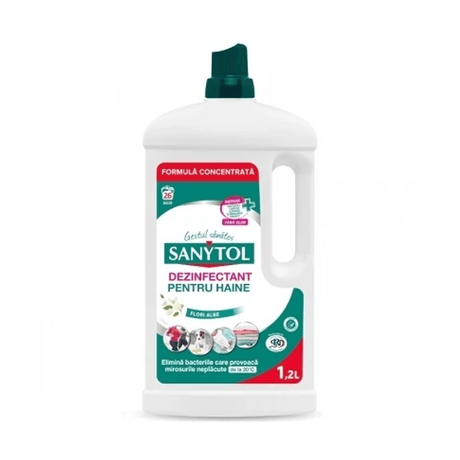 Detergent Sanytol Dezinfectant Haine Flori Albe 1.2L