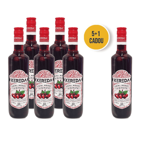 Beverages 5x Lichior XEREDA 25% Csiki Meggy-Visinata 0.7L + 1 CADOU