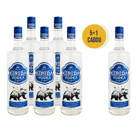 Beverages 5x Vodka Xereda Original 40% 1L + 1 CADOU