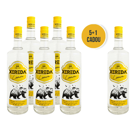 Beverages 5x Bautura Spirtoasa Xereda Lemon 28% 1L + 1CADOU