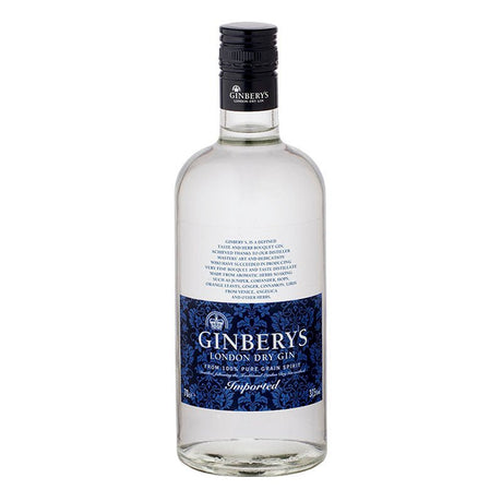 Beverages Gin Ginbery's London Dry 37.5% 0.7L