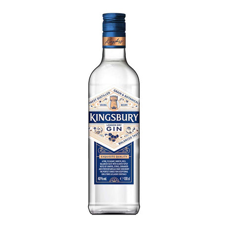 Beverages Gin Kingsbury Dry 40% 1L