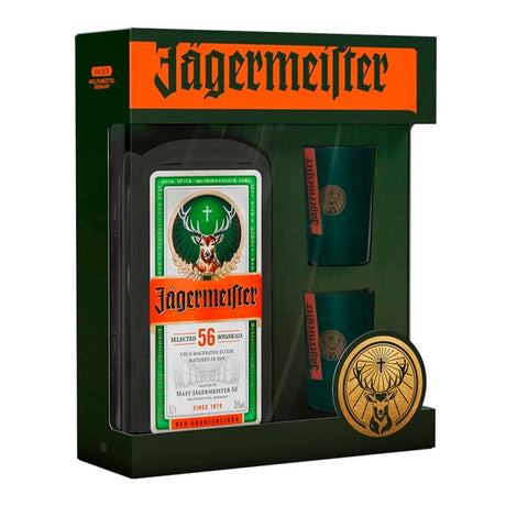 Beverages Lichior Jagermeister 35% 0.7L + 2 Pahar