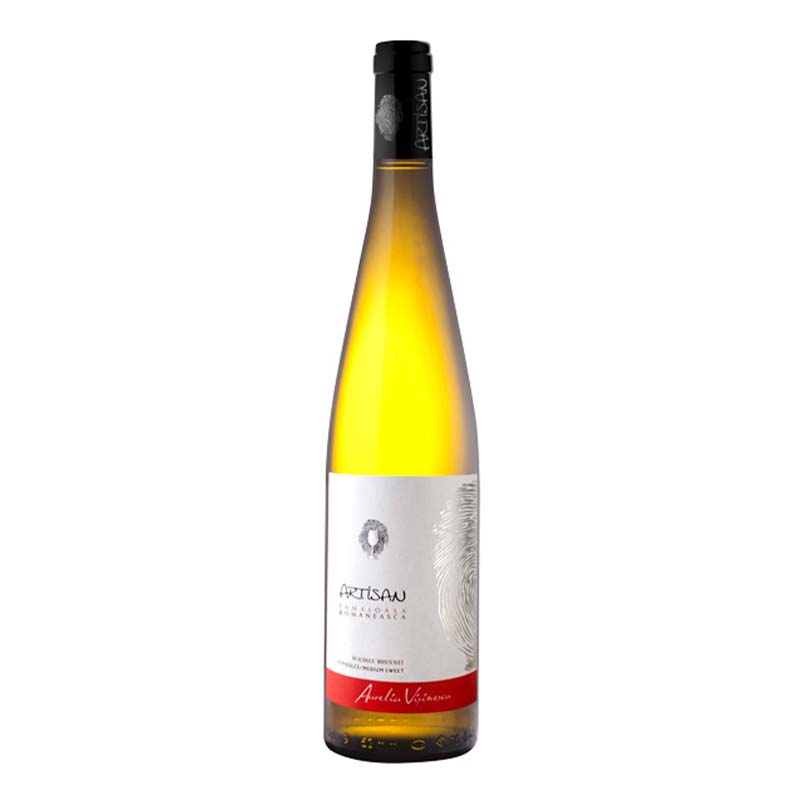Beverages Vin Alb Aurelia Visinescu Sahateni Artisan Tamaioasa Romaneasca Dulce 0.75L