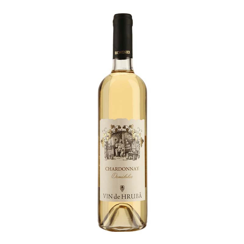 Beverages Vin Alb Rovinex Hruba Chardonnay Demidulce 0.75L