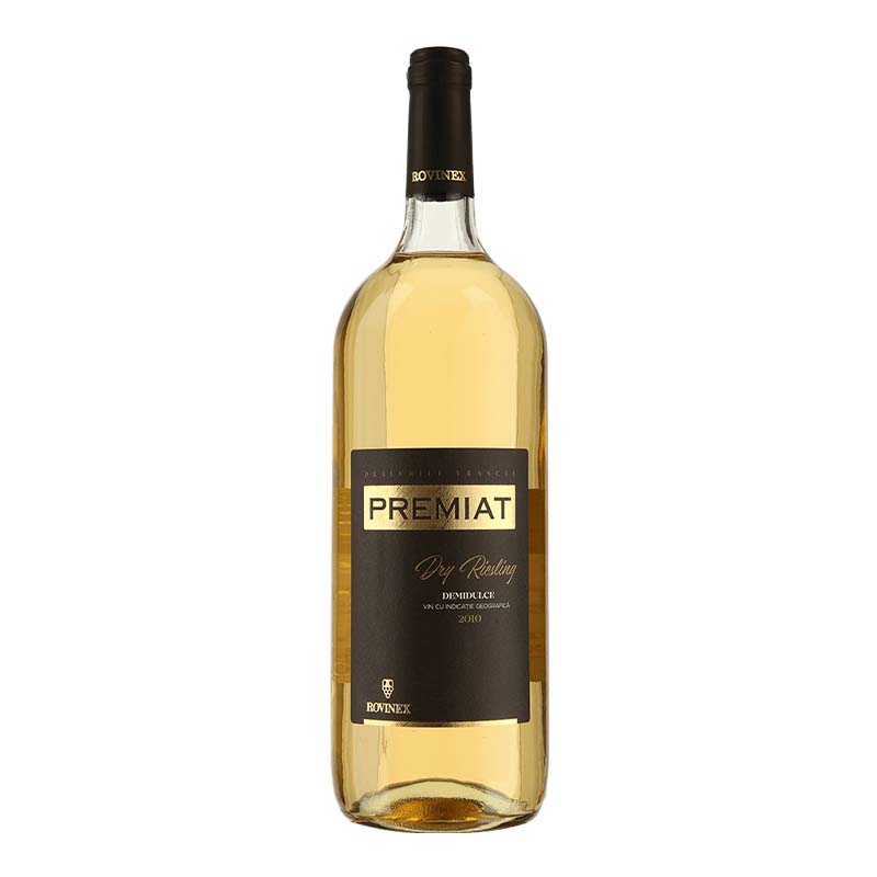 Beverages Vin Alb Rovinex Premiat Dry Riesling Demidulce 1.5L