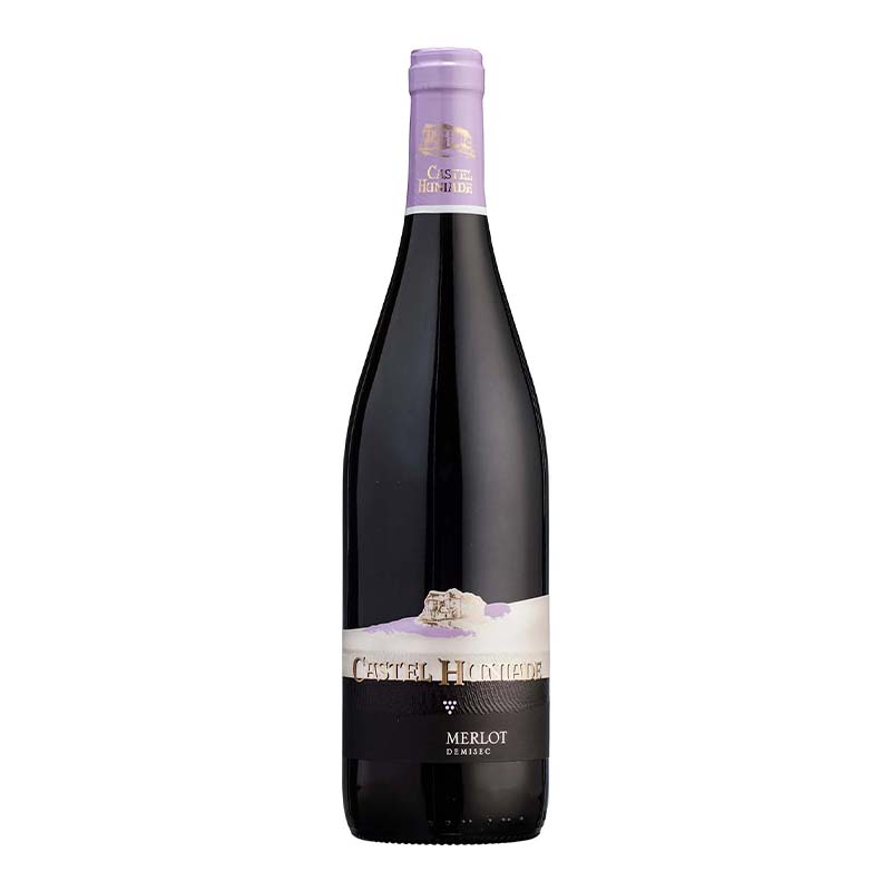 Beverages Vin Rosu Recas Castel Huniade Merlot Demisec 0.75L