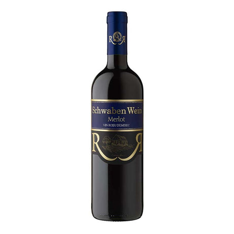 Beverages Vin Rosu Recas Schwaben Merlot Demisec 0.75L