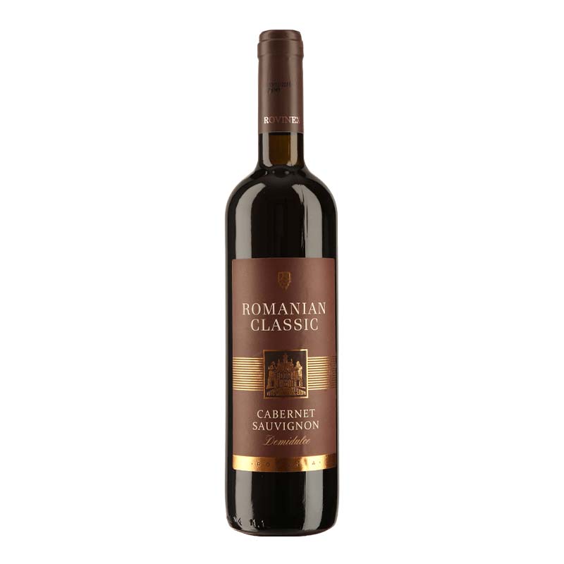 Beverages Vin Rosu Rovinex Romanian Classic Cabernet Sauvignon Demidulce 0.75L