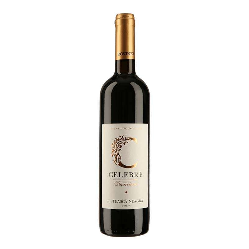 Beverages Vin Rosu Rovinex Celebre Feteasca Neagra Demisec 0.75L