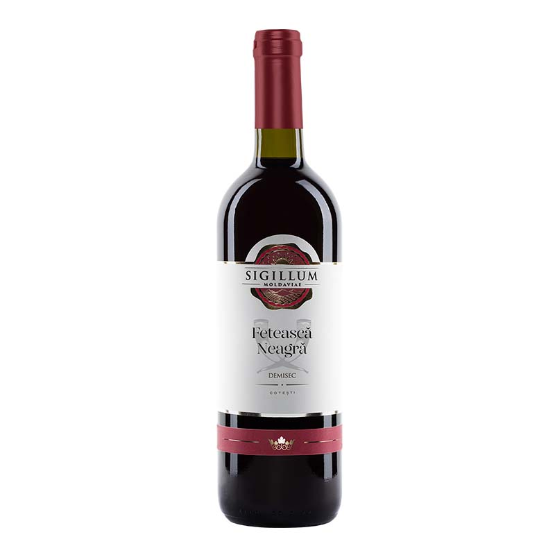 Beverages Vin Rosu Sigillum Moldaviae Feteasca Neagra Demisec 0.75L